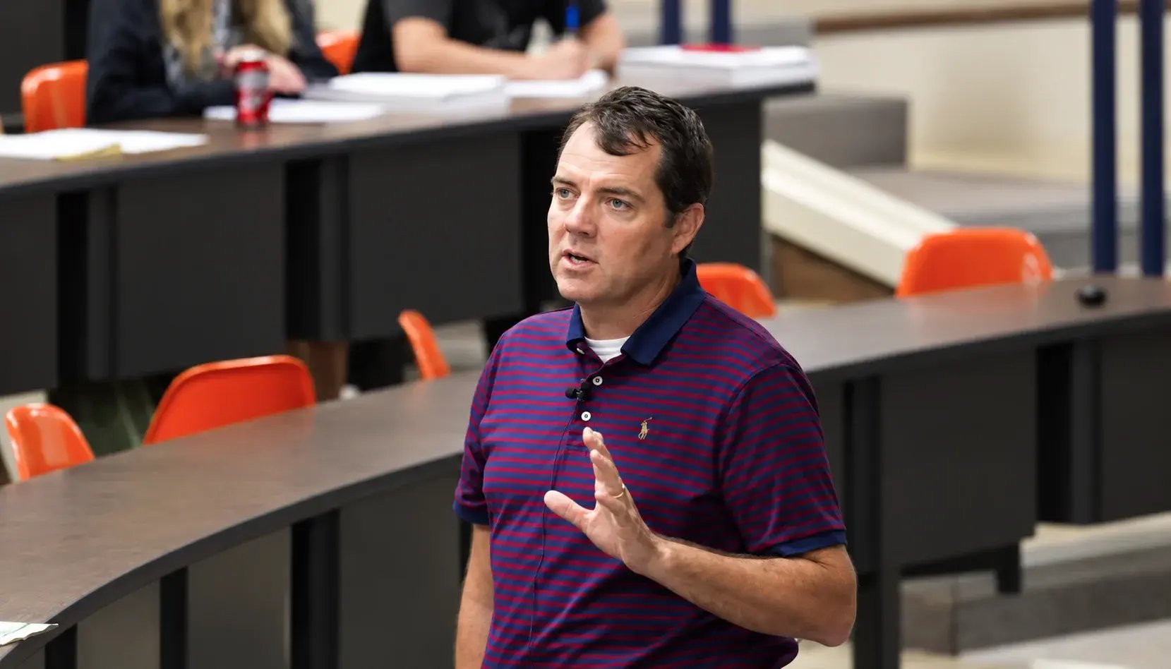 Chad Cargill Teaching in a Classroom